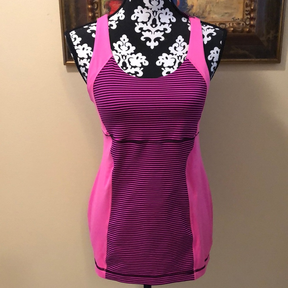 💓Lululemon cross strap back stretch bra insert athletic top